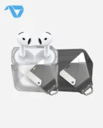 Aulumu A29 Geometric Case for AirPods 4 | Lock & Lanyard - Translucent White - Image 7