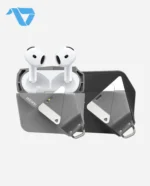 Aulumu A29 Geometric Case for AirPods 4 | Lock & Lanyard - Gray - Image 9