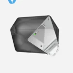 Aulumu A39 Geometric Case for AirPods Pro 3 | Lock & Lanyard - Translucent Gray