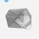 Aulumu A39 Geometric Case for AirPods Pro 3 | Lock & Lanyard - Gray