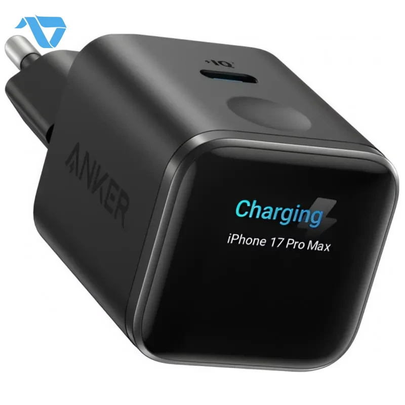 Anker-Nano-Display-45W-USB-C-Charger-Black-0194644320652-19052026-01-p Anker Nano Charger With IQ USB-C Port, Smart Device Detection (45W, Smart Display) - Black (Etisal) - Image 1