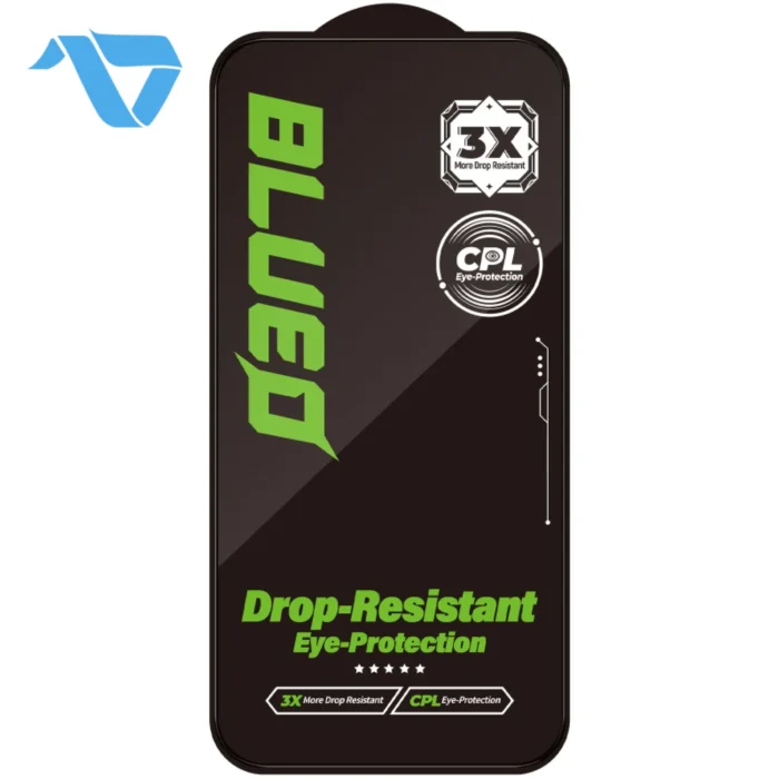 ⁦Blueo Drop-Resistant Tempered Glass Screen Protector for iPhone 16 Pro Max/17 Pro Max/18 Pro Max (6.9")⁩ - الصورة ⁦3⁩