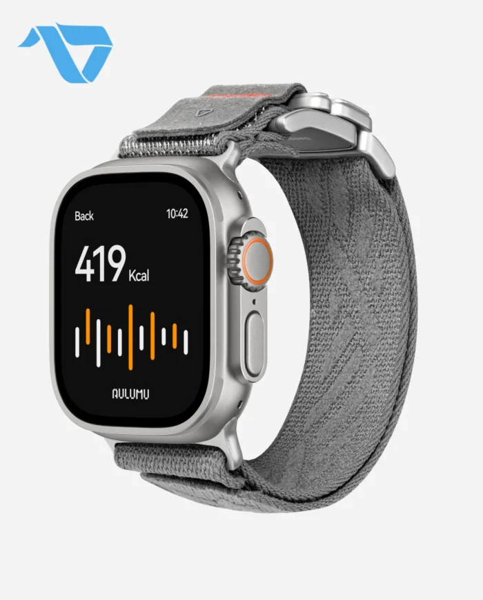 Aulumu C03 Titanium Mag Buckle Quick-Release Band for Apple Watch - Titanium Buckle - Gray - Image 2