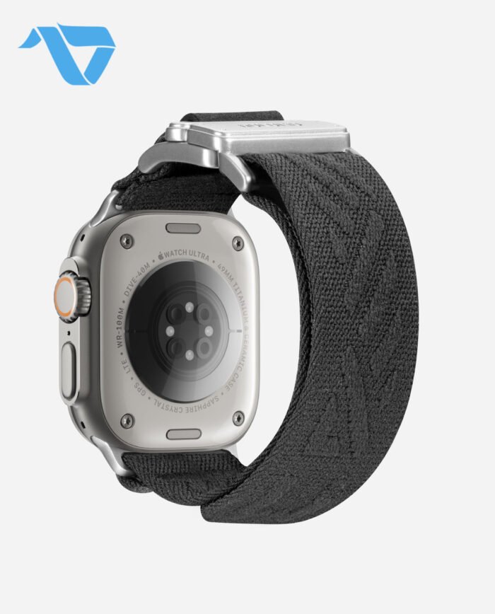 Aulumu C03 Titanium Mag Buckle Quick-Release Band for Apple Watch - Titanium Buckle - Black - Image 3