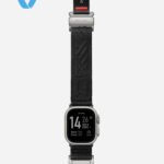 Aulumu C03 Titanium Mag Buckle Quick-Release Band for Apple Watch - Titanium Buckle - Black