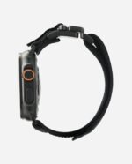 Aulumu C03 Titanium Mag Buckle Quick-Release Band for Apple Watch - Black Buckle - Black - Image 5