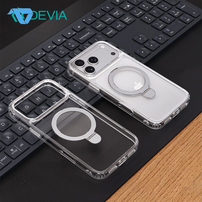 ⁦DEVIA Clean Series Magnetic Shockproof Stand Case iPhone 18 Pro Max⁩ - الصورة ⁦5⁩