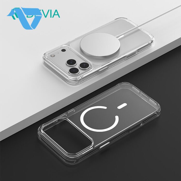 ⁦DEVIA Clear Series Anti-Yellowing Magnetic Case iPhone 18 Pro Max⁩ - الصورة ⁦2⁩