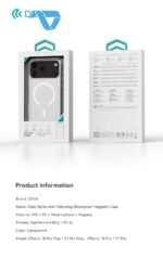 ⁦DEVIA Clear Series Anti-Yellowing Magnetic Case iPhone 18 Pro Max⁩ - الصورة ⁦10⁩