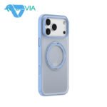 DEVIA Light Ripple Series Curved Skin-Friendly Magnetic Case iPhone 18 Pro Max Blue