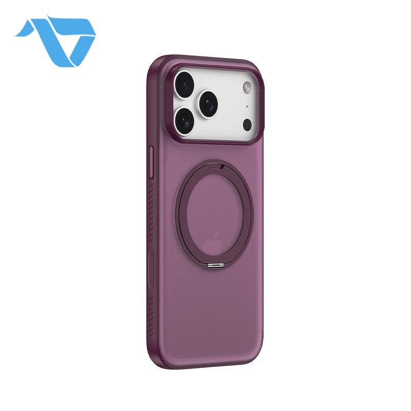 DEVIA Light Ripple Series Curved Skin-Friendly Magnetic Case (With Touch Button) For iPhone 18 Pro Max (4) DEVIA Light Ripple Series Curved Skin-Friendly Magnetic Case For iPhone 18 Pro Max Dark Cherry - Image 1