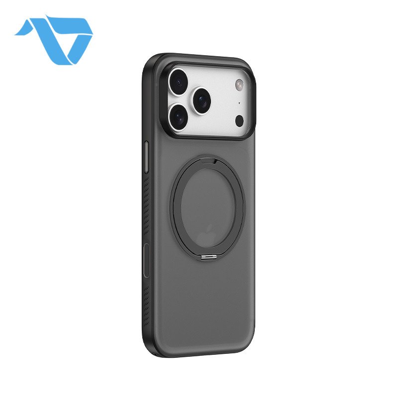 DEVIA Light Ripple Series Curved Skin-Friendly Magnetic Case (With Touch Button) For iPhone 18 Pro Max (5) DEVIA Light Ripple Series Curved Skin-Friendly Magnetic Case iPhone 18 Pro Max Black - Image 1
