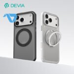 DEVIA Light Ripple Series Curved Skin-Friendly Magnetic Case (With Touch Button) For iPhone 18 Pro Max Black - Image 2