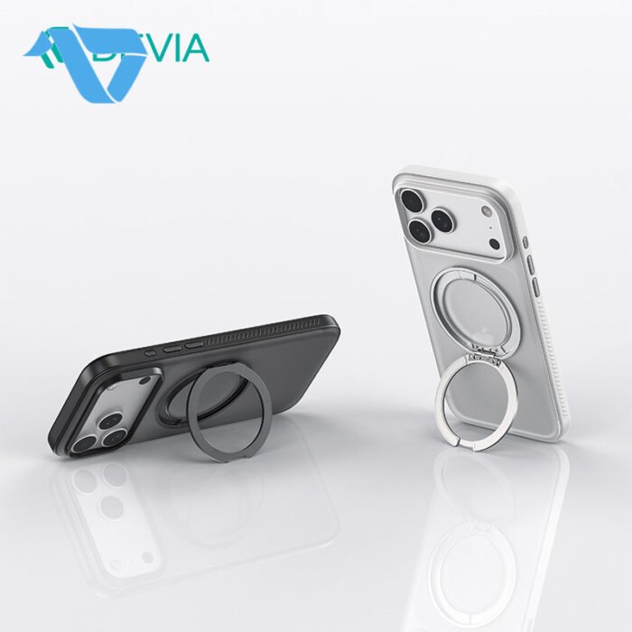 DEVIA Light Ripple Series Curved Skin-Friendly Magnetic Case  (With Touch Button) For iPhone 18 Pro Max Black - Image 3