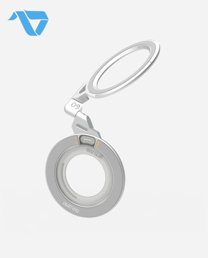 Aulumu G09 Infinite 360° MagSafe Stand | 3-Axis Rotation - Silver - Image 5