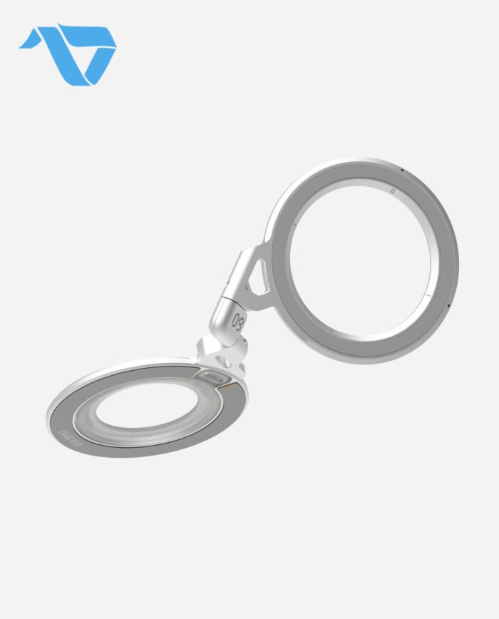 Aulumu G09 Infinite 360° MagSafe Stand | 3-Axis Rotation - Silver - Image 7