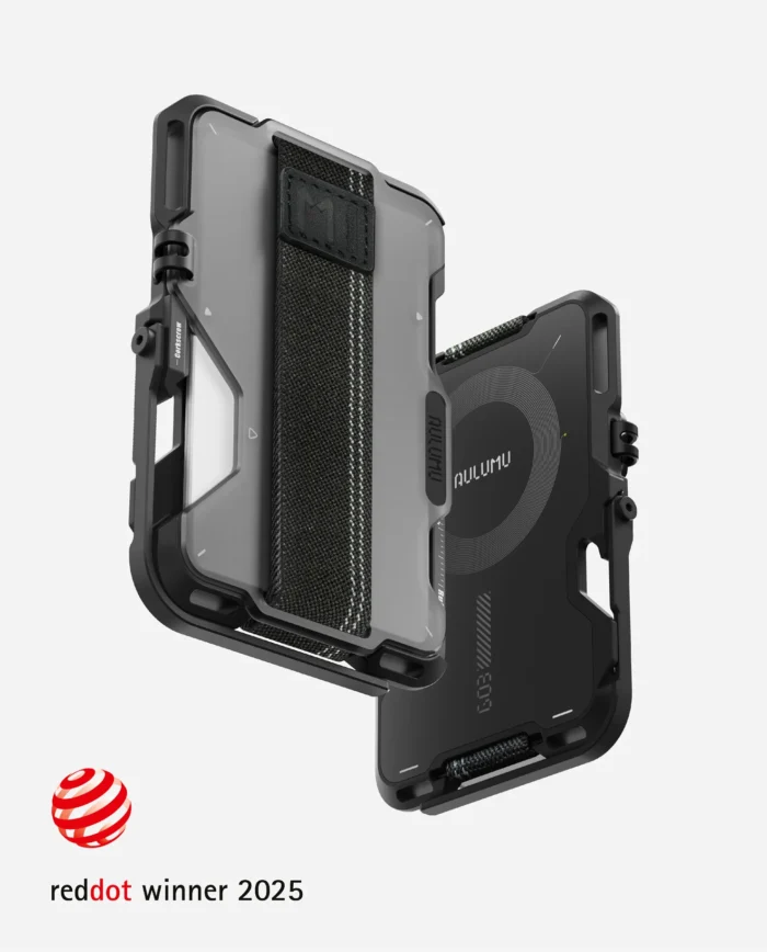 Aulumu G03 Multi-Tool Magnetic Metal Wallet | Frosted Cover | Magnetic - Translucent Gray - Image 7