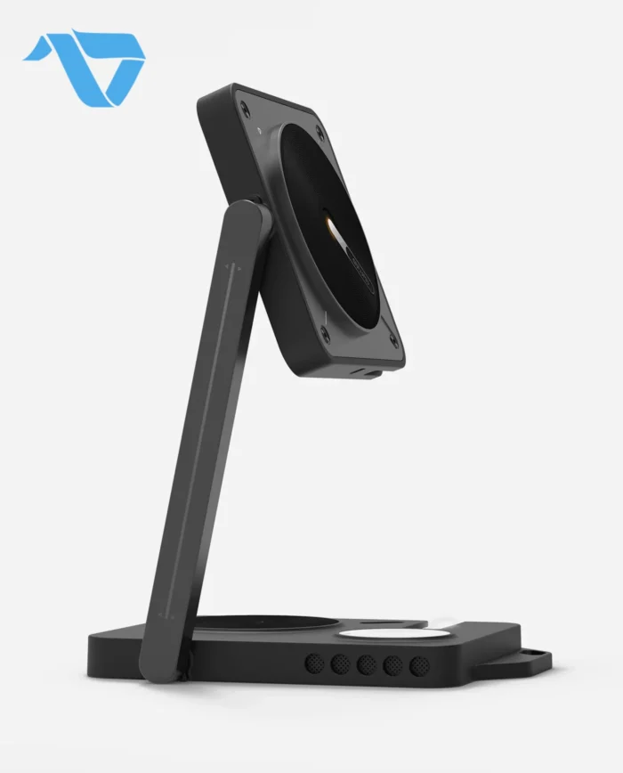 Aulumu M01 4-in-1 Folding Wireless Charging Station & Pad  Magnetic - Black - Image 2