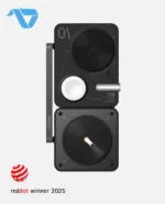 Aulumu M01 4-in-1 Folding Wireless Charging Station & Pad Magnetic - Black