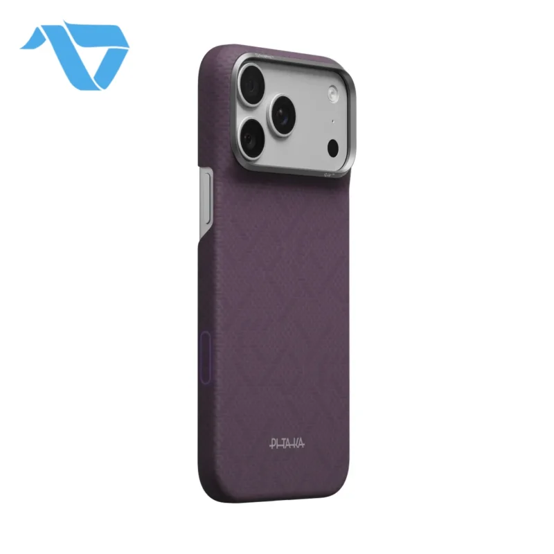 Pitaka Edge Case for iPhone 17/18 Pro Max – PTK Weaving – Charoite Purple (PitaTap)