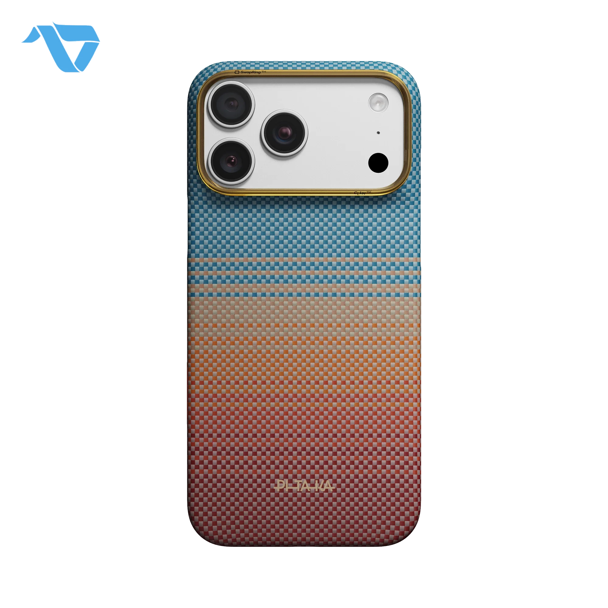 Silver-i18ProMax-California-Dream-01 Pitaka Edge Case for iPhone 17/18 Pro Max - California Dream-01 (PitaTap™) - Image 1