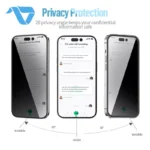 Blueo HD 3D Privacy Tempered Glass Screen Protector for iPhone 18 Pro Max - الصورة 5
