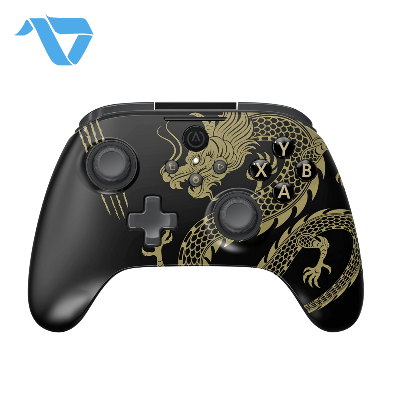 black 2 PowerA Battle Dragon™ Advanced Wireless Controller for PC & Cloud Gaming - Black - Image 1