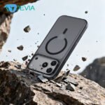 DEVIA Light Ripple Series Curved Skin-Friendly Magnetic Case iPhone 18 Pro Max - Black - Image 3