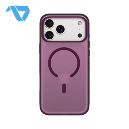 DEVIA Light Ripple Series Curved Skin-Friendly Magnetic Case For iPhone 18 Pro Max – Dark Cherry