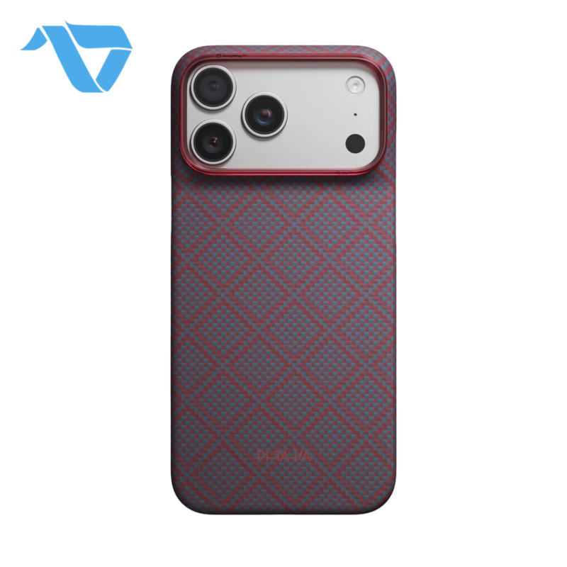 Pitaka Edge Case for iPhone 17/18 Pro Max – Blue’s Red (PitaTap)