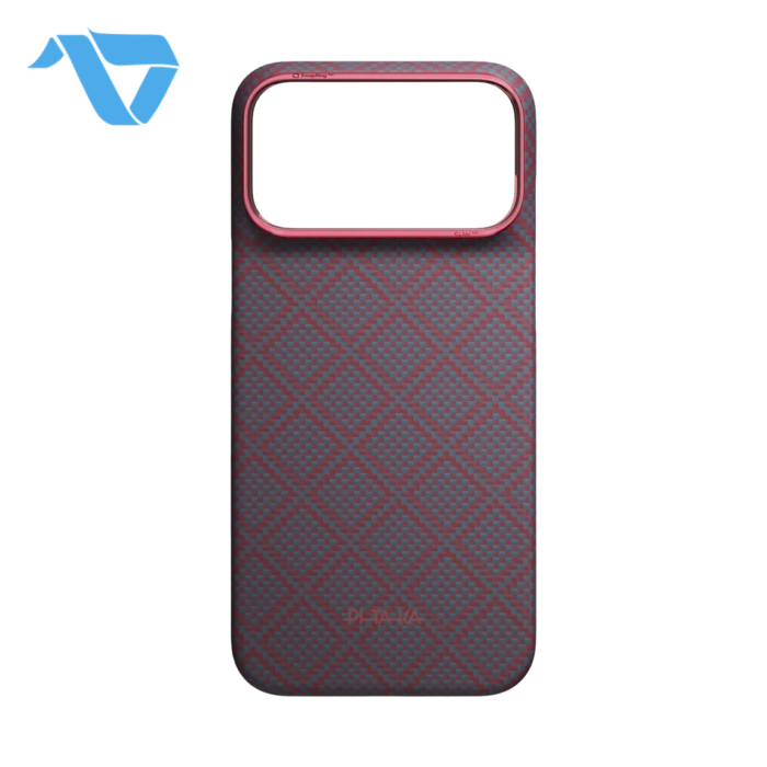 Pitaka Edge Case for iPhone 17/18 Pro Max - Blue's Red (PitaTap) - Image 3