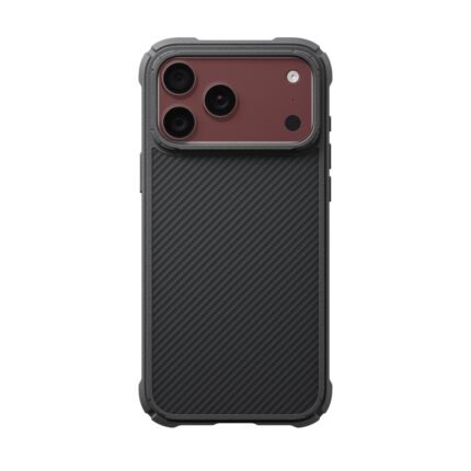 pitaka cairn case for iphone 18 pro max 600d blackgrey twill on burgundy iPhone