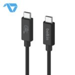 Belkin Connect USB4 Cable, 240W and 20Gbps, 6.6 ft (2M) - Black - الصورة 4