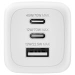Belkin BoostCharge Pro 3-Port GaN Wall Charger 70W – White