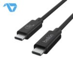 Belkin Connect USB4 Cable, 240W and 20Gbps, 6.6 ft (2M) - Black - الصورة 2