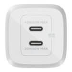 Belkin BoostCharge Pro Dual USB-C GaN Wall Charger 65W with PPS