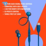 JBL Tune 310C USB-C Wired Hi-Res In-Ear Headphones - Black - الصورة 7