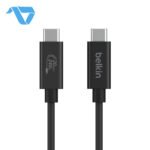 Belkin Connect USB4 Cable, 240W and 20Gbps, 6.6 ft (2M) - Black - الصورة 3