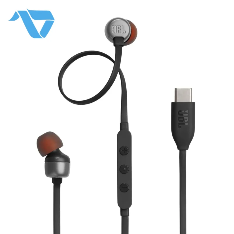 JBL Tune 310C USB-C Wired Hi-Res In-Ear Headphones – Black
