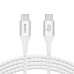 Belkin Connect USB4 Cable, 240W and 20Gbps, 6.6 ft (2M) - White - الصورة 2