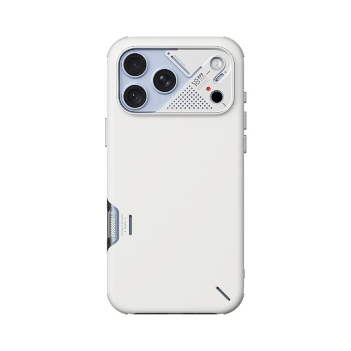 Aulumu A18 Armor Slim Shockproof Case for iPhone 17/18 Pro Max - White on iPhone 18 Pro Max Glacier
