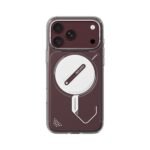 Aulumu A18 Ghost Lumen Transparent Case for iPhone 17/18 Pro Max - Transparent on iPhone 18 Pro Max Burgundy