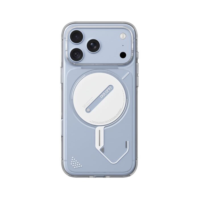 Aulumu A18 Ghost Lumen Transparent Case for iPhone 17/18 Pro Max - Transparent on iPhone 18 Pro Max Glacier