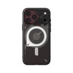 Aulumu A18 Hyper Frosted Case for iPhone 17/18 Pro Max - Translucent Gray on iPhone 18 Pro Max Burgundy