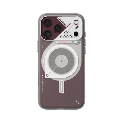 Aulumu A18 Hyper Frosted Case for iPhone 17/18 Pro Max - Translucent White on iPhone 18 Pro Max Burgundy
