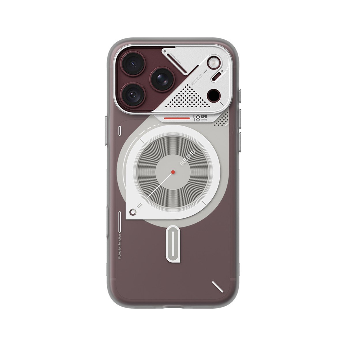 Aulumu A18 Hyper Frosted Case for iPhone 17/18 Pro Max - Translucent White on iPhone 18 Pro Max Burgundy Aulumu A18 Hyper Frosted Case for iPhone 17/18 Pro Max - Translucent White on iPhone 18 Pro Max Burgundy