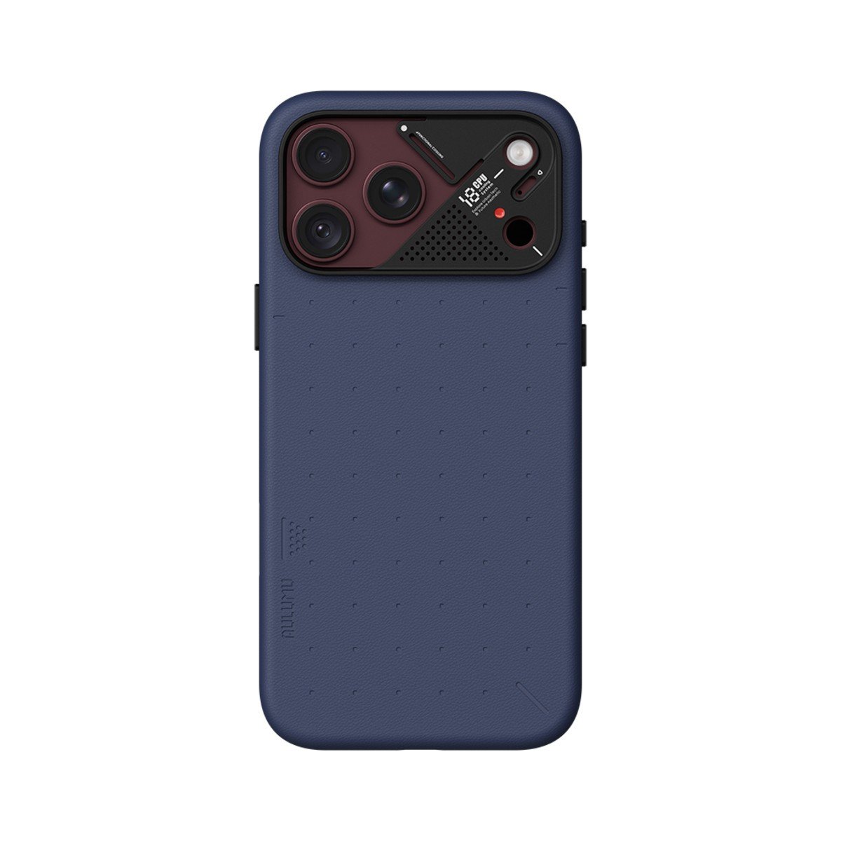 Aulumu A18 Particle Vegan Leather Case for iPhone 17/18 Pro Max - Abyss Blue on iPhone 18 Pro Max Burgundy Aulumu A18 Particle Vegan Leather Case for iPhone 17/18 Pro Max - Abyss Blue on iPhone 18 Pro Max Burgundy