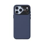 Aulumu A18 Particle Vegan Leather Case for iPhone 17/18 Pro Max - Abyss Blue on iPhone 18 Pro Max Glacier