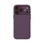 Aulumu A18 Particle Vegan Leather Case for iPhone 17/18 Pro Max - Burgundy on iPhone 18 Pro Max Burgundy