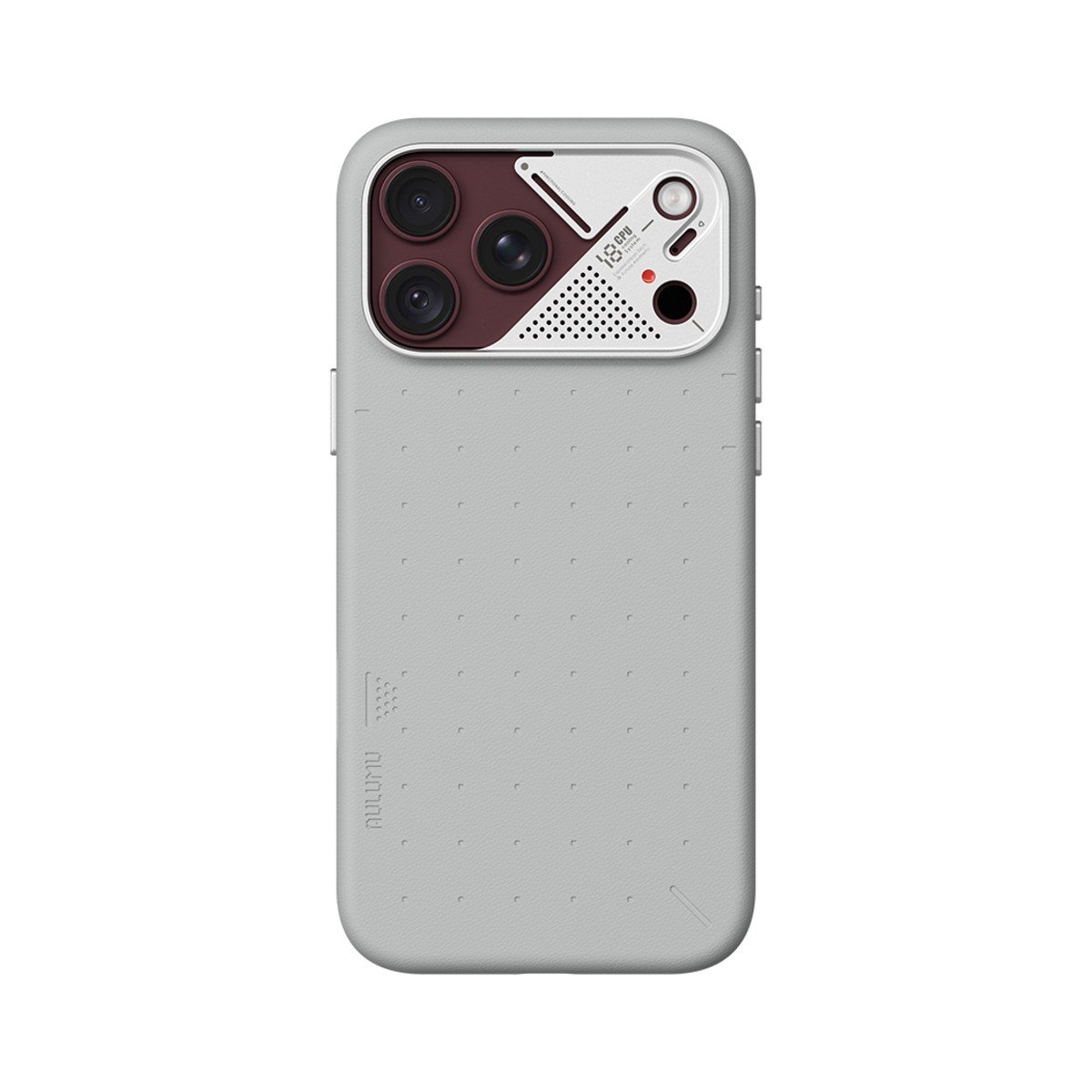 Aulumu A18 Particle Vegan Leather Case for iPhone 17/18 Pro Max - Cosmic Gray on iPhone 18 Pro Max Burgundy Aulumu A18 Particle Vegan Leather Case for iPhone 17/18 Pro Max - Cosmic Gray on iPhone 18 Pro Max Burgundy